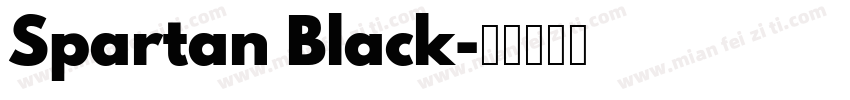 Spartan Black字体转换
